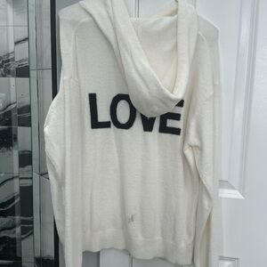 Spiritual Gangster Cream Hoodie Sweater